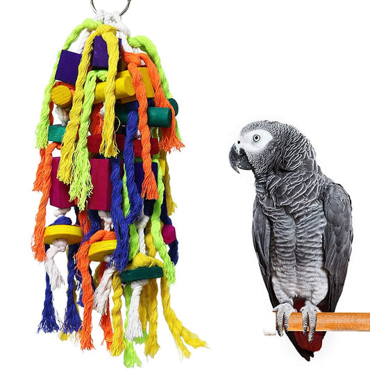 Parrot Chewing Wooden Bird Toys