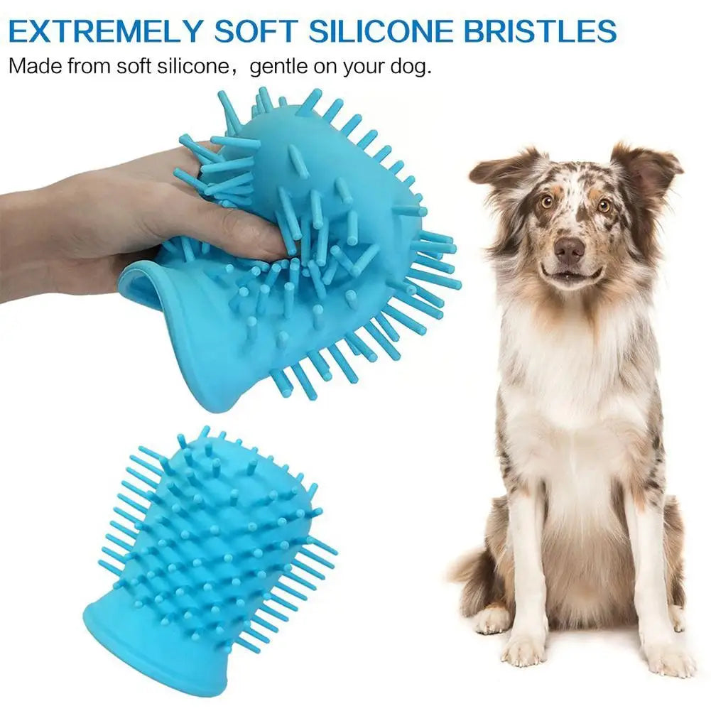 [ READY STOCK ]Dog Paw Cleaner Cup Pet Cleaning Foot Washer Cup Paw Clean Brush Pet Supplies